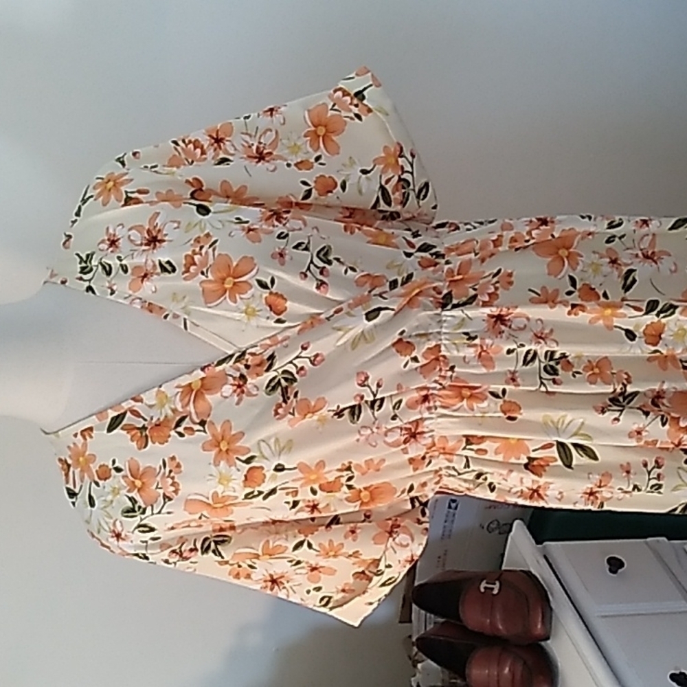 Shein XL summer peach color maxi dress - Picture 2 of 4